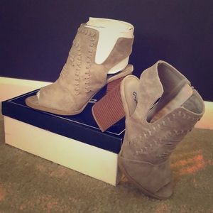 Qupid Shayla Peep Toe Bootie